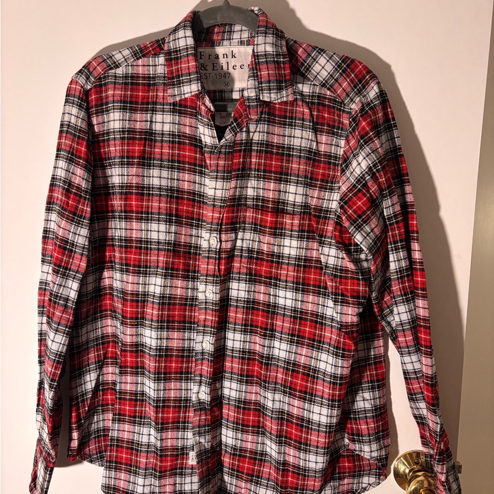Frank & Eileen Red and Black Plaid Shirt